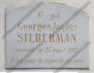 Photo Texture of Memorial Plaque 0012